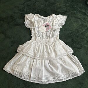 LOVESHACKFANCY X TARGET NWT Small PENELOPE RUFFLE Tiered smocked DRESS